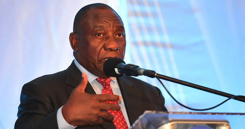 Cyril Ramaphosa re-elected as president of South Africa's ruling party.jpg